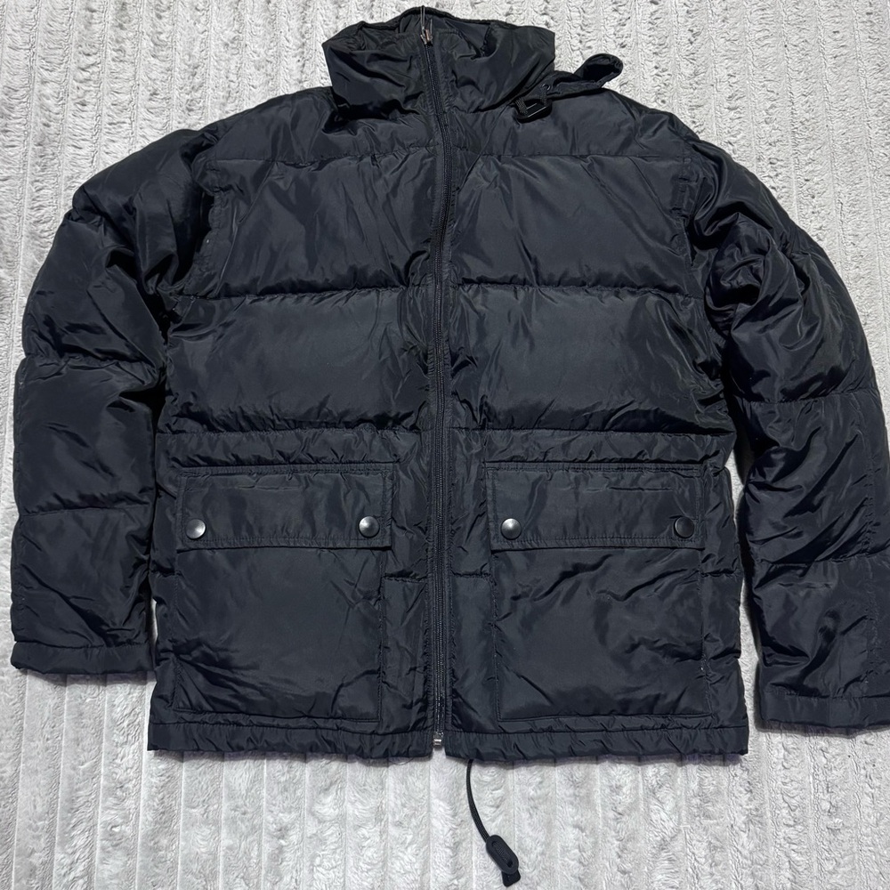 U2 Sleek Black Puffer Jacket